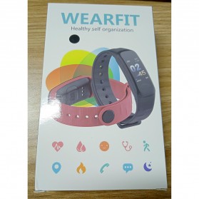 Wearfit Smartwatch Wristband LED Fitness Tracker Heart Rate Waterproof - C1S - Black - 6