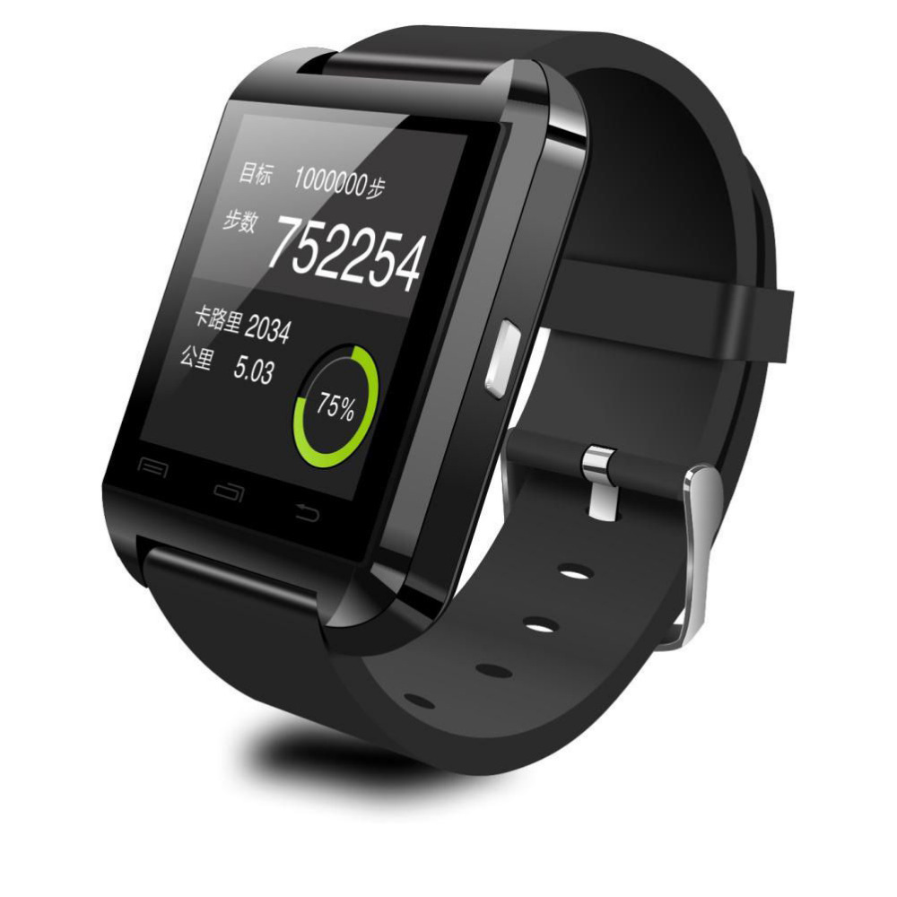 U8 Smartwatch for iOS and Android - Black 