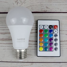 TaffLED Lampu Bohlam RGB dengan Remote Control E27 3W - B2 - White