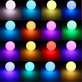TaffLED Lampu Bohlam RGB dengan Remote Control E27 3W - B2 - White - 6