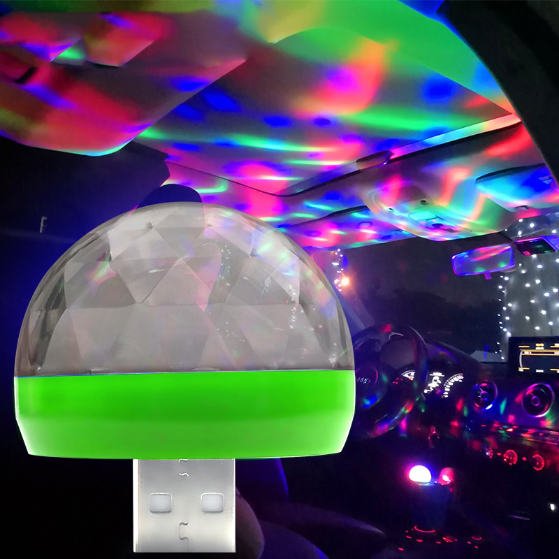 Magic Ball Lampu  LED  RGB  USB Atmospere DJ Light Sound 