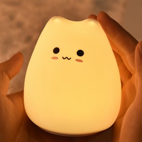 Little Cat Lampu Tidur LED RGB Light Model Cute Cat - LJC-124 - White - 3