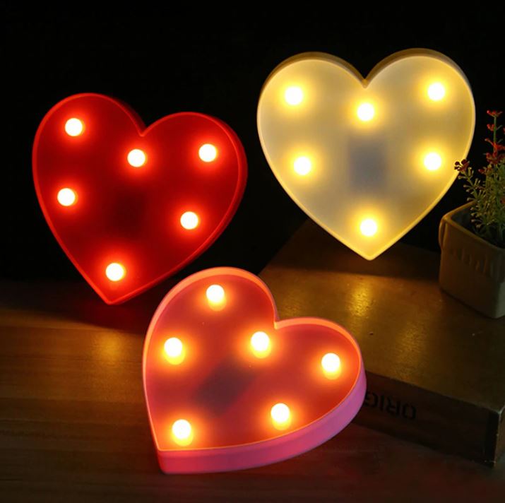 Hapeisy Lampu Dekorasi Marquee Led 3d Romantic Model Heart M10 Red Jakartanotebook Com
