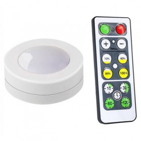 CANSHUO Lampu LED Lemari Downlight Night Lamp Dimmable Touch Sensor + Remote - YJ-904 - Warm White