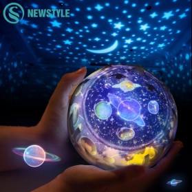 Newstyle Lampu Proyektor  LED Night Light Model Constellation - NL-USB - Black - 3