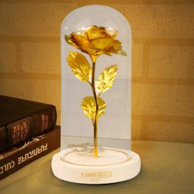 TaffLED Bunga Mawar Lampu LED Dekorasi Beauty and The Beast Rose - AC01 - Golden