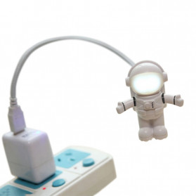 Eshoo Lampu LED USB Night Light Lamp Flexible Spaceman Astronaut - X01 - Gray - 6