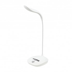 TaffLED Lampu Meja Belajar Desk Lamp USB 14 LED - T301 - White
