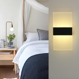TaffLED Lampu Hias Dinding LED Corridor Light 6W 3000K Warm White 22 x 11 cm - F0011 - Black