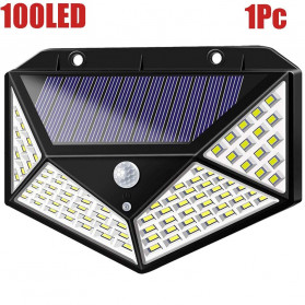 TaffLED DREAM MASTER Lampu Taman Solar Panel Sensor Gerak Outdoor 100 LED - HW1015 - Black