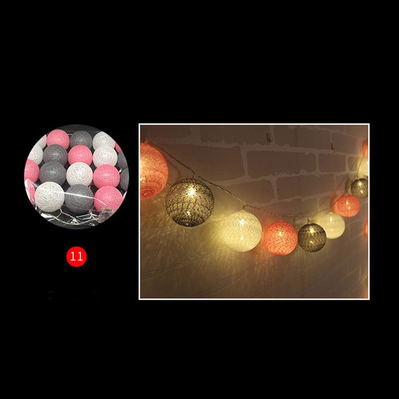 Qyjsd Lampu Hias Dekorasi Bola Rotan String Fairy Light 3 Meter 20 Led Hi36 Multi Color Jakartanotebook Com