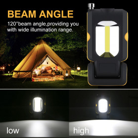 Coquimbo Senter Camping Lampu LED Portable Magnet COB 200 Lumens - C691 - Yellow - 3