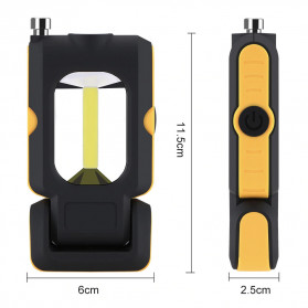 Coquimbo Senter Camping Lampu LED Portable Magnet COB 200 Lumens - C691 - Yellow - 9