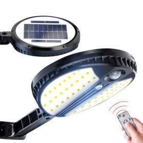 LAIDEYI Lampu Solar Panel Sensor Gerak PIR Outdoor Waterproof 70 LED with Remote Control - 8870 - Black - 1