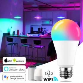 RAYH Smart Light Bulb WiFi Bohlam LED RGB E27 15W 1PCS  - RH02 - White