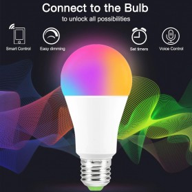 VBS Smart Light Bulb Bluetooth Bohlam LED RGB E27 15W 1PCS - V320 - White - 1