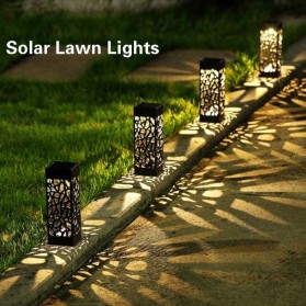 TaffLED Lampu Taman Solar Panel Garden Decoration Ground Plug Warm Light - EM311 - Warm White - 6