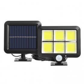 ZOYJITU Lampu Solar Sensor Gerak Outdoor Waterproof COB 120 LED - FX583 - Black - 1
