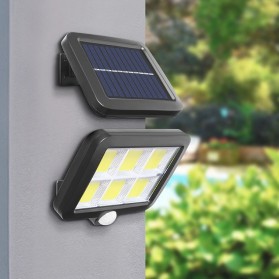 ZOYJITU Lampu Solar Sensor Gerak Outdoor Waterproof COB 120 LED - FX583 - Black - 2