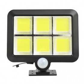 ZOYJITU Lampu Solar Sensor Gerak Outdoor Waterproof COB 120 LED - FX583 - Black - 4
