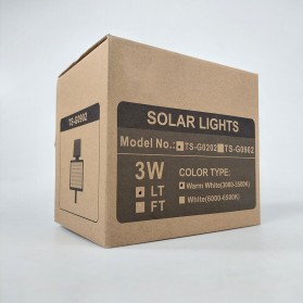 T-Sun Lampu Taman Energi Solar Panel Outdoor Light 50 LED 3W Warm White - TS-G0202 - Black - 11