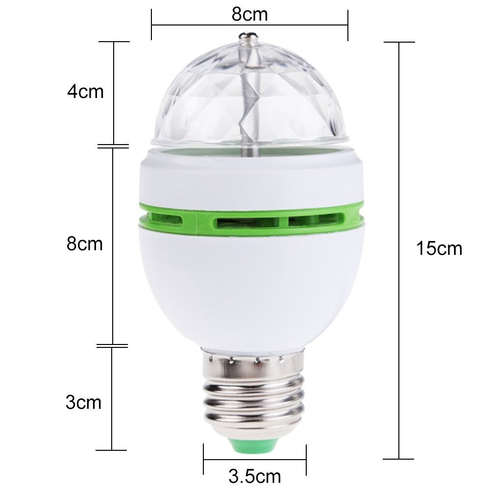 Ynl Lampu Bohlam Led Disko Rgb 3w Eclh Mix Color Jakartanotebook Com