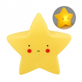 FGHGF Lampu Tidur Anak LED Light Cute Smiley Model Bintang - FGH01 - Yellow