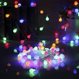 YJHSMT Lampu Hias Fairy String Light 80 LED 220V 10 Meter Model Ball - YJT80L - Multi-Color