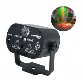 TaffLED Proyektor Laser LED Lampu Disco DJ Party Lights 60 Patterns - M-RGB-61 - Black