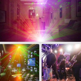 TaffLED Proyektor Laser LED Lampu Disco DJ Party Lights 60 Patterns - M-RGB-61 - Black - 7