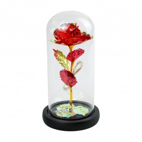 TaffLED Bunga Mawar Lampu LED Dekorasi Black Illumination Rose - AC03 - Red - 2