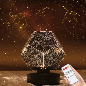 Ousam Lampu Proyektor LED Night Light Model Starry Night Sky with Remote Control - WZXKD01 - Black - 1