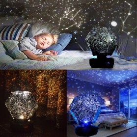 Ousam Lampu Proyektor LED Night Light Model Starry Night Sky with Remote Control - WZXKD01 - Black - 4