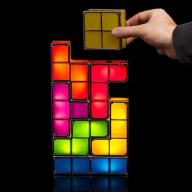 Feimefeiyou Lampu Hias LED Tetris Stackable Puzzles 7 PCS - F0017 - Multi-Color - 11