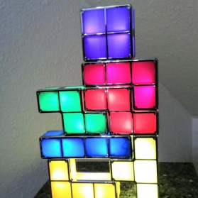 Feimefeiyou Lampu Hias LED Tetris Stackable Puzzles 7 PCS - F0017 - Multi-Color - 3