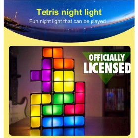 Feimefeiyou Lampu Hias LED Tetris Stackable Puzzles 7 PCS - F0017 - Multi-Color - 6