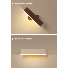 LITU Lampu LED Dekorasi Rumah Indoor Wall Lamp Warm White - W22 - Black - 8