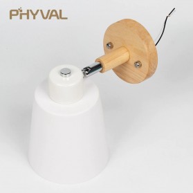 PHYVAL Soket Lampu Hias Dinding Minimalis Nordic Socket E27 - WF-M004 - Black - 5