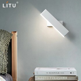 LITU Lampu LED Dekorasi Rumah Indoor Wall Lamp Warm White with Switch - W22 - White