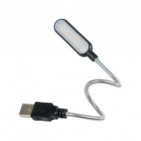 Lampu Rumah - Aamasun Lampu Belajar LED USB Metal Flexible 4 LED - FM105 - Black