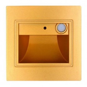 BOLXZHU Lampu LED Dinding Tangga Rumah PIR Sensor Warm White 1.5W - Golden