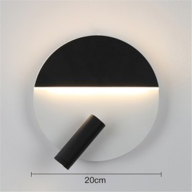 NCKYCCTBO Lampu Dinding Wall Lamp Reading Warm White - 8910 - Black