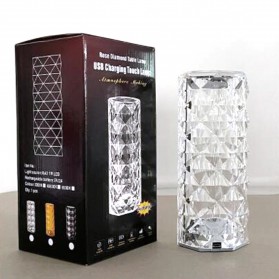 VKTECH Lampu Meja Tidur LED Crystal Table Lamp 16 Color Light - R303 - Transparent - 7
