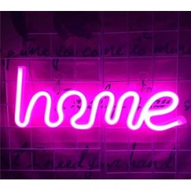 KEY-WIN Lampu Dekorasi LED Neon Light Model Home - M04 - Pink