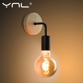 YNL Soket Lampu Hias Dinding Minimalis Nordic Style Socket E27 - YNL01 - Black