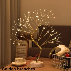 YAHAOVIDA Lampu LED Dekorasi Pohon Natal - AC12 - Golden
