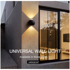 Winlams Lampu LED Dekorasi Rumah Outdoor Waterproof Warm White 12W - WD081 - Black - 7