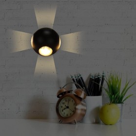 Winlams Lampu LED Dekorasi Rumah Outdoor Waterproof Warm White 12W - WD081 - Black - 9