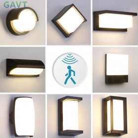 GAVT Lampu LED Dekorasi Rumah Motion Sensor Waterproof Cool White 18W - C1 - Black - 2