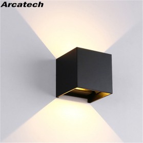 Arcatech Lampu LED Dekorasi Rumah Outdoor Waterproof Warm White 12W - NR-155 - Black